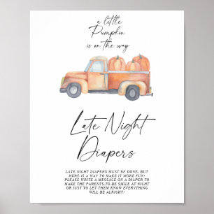 Pumpkin lastbil faller för sent för dagligdagstidn poster