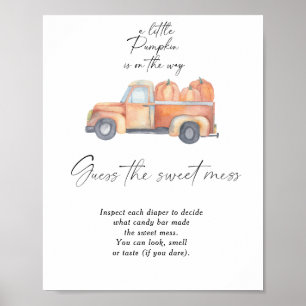 Pumpkin lastbil - gissa den söta poster