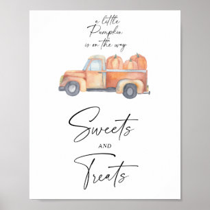 Pumpkin lastbil - godis och behandling av babydusc poster