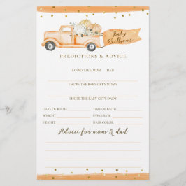 Pumpkin Lastbil Modern Fall Baby Shower Game