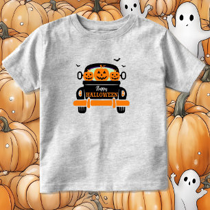 Pumpkin Lastbil Småbarn Jack o lantern T Shirt