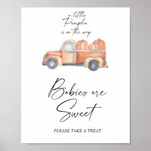 Pumpkin lastbil - spädbarn är söt poster