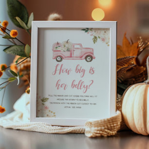 Pumpkin Lastbil visar hur stor hennes blåsslingor Poster