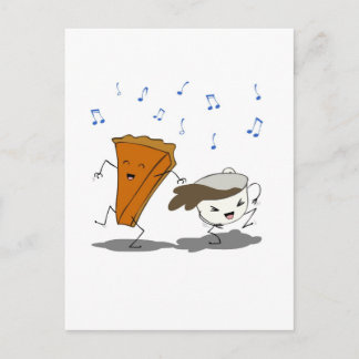 Pumpkin Latte Dance Vykort