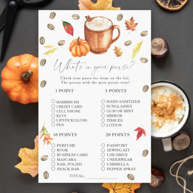 Pumpkin Latte What's in your purse match (Skapare uppladdad)