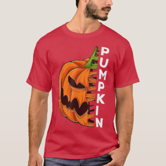 Pumpkin Lazy Halloween Costume Scary Creepy Jack O T Shirt