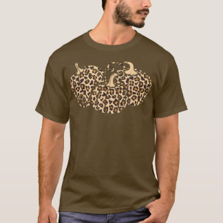 Pumpkin Leopard Cheetah Autumn Pumpkin Cute Tack T Shirt