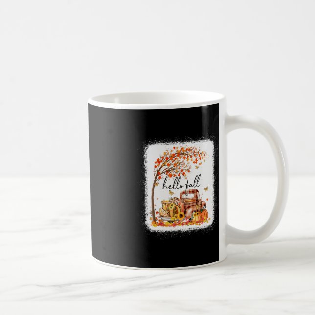 Pumpkin Leopard Hej Fall Lycklig Fall Y'all Fall S Kaffemugg (Höger)