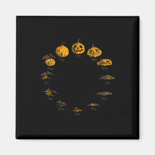 Pumpkin Life Cycle for Thanksgiving Halloween Cost Magnet