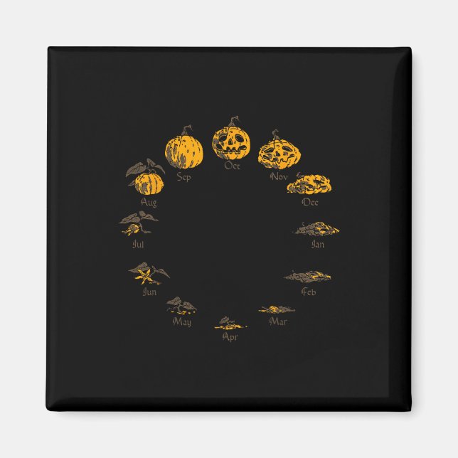 Pumpkin Life Cycle for Thanksgiving Halloween Cost Magnet (Framsidan)