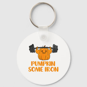 Pumpkin lite Järn Roligt Halloween Gym Workout Lif Nyckelring