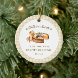 Pumpkin Little Cutie Paj Baby Shower Favor Julgransprydnad Keramik