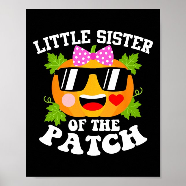 Pumpkin Little Sister of the Patch Funny Hallowee Poster (Framsidan)