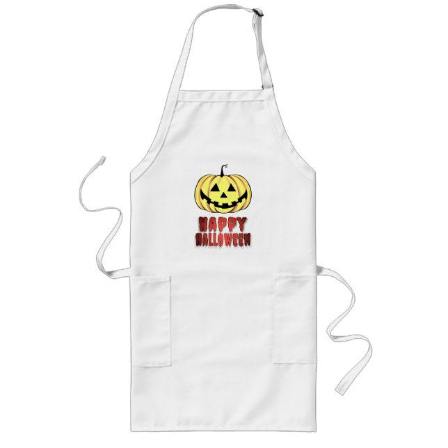 Pumpkin Long Apron Långt Förkläde (Framsidan)