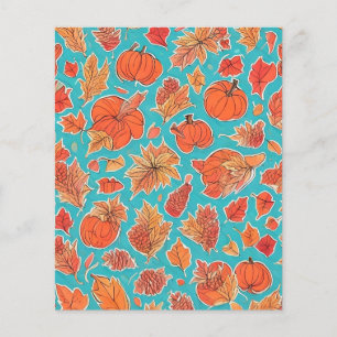 Pumpkin Löv Foliage Papper