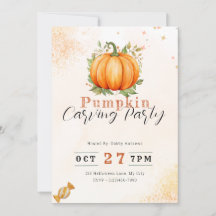 Pumpkin & Löv Orange Pumpkin Carving Party