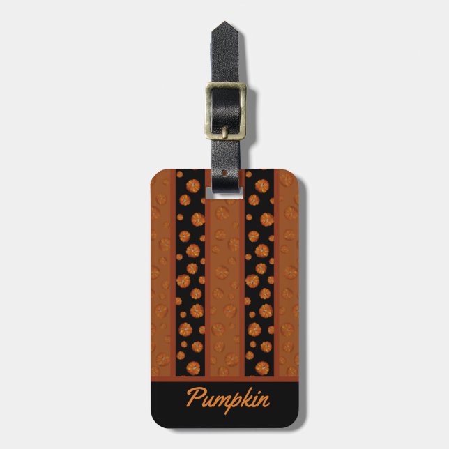 Pumpkin Luggage Tag Bagagebricka (Vertikal Framsida)