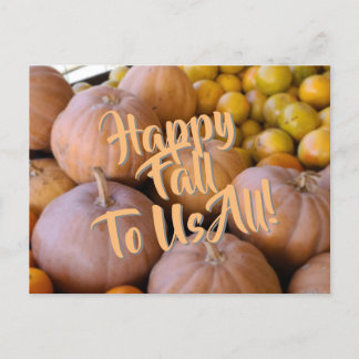 Pumpkin LYCKLIG FALLER FÖR OSS ALLA! Helg Vykort