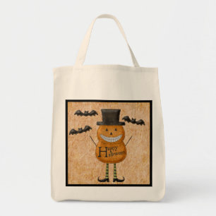 Pumpkin Man Bus eller godis Bag Tygkasse