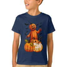 Pumpkin Man Happy halloween T-shirt