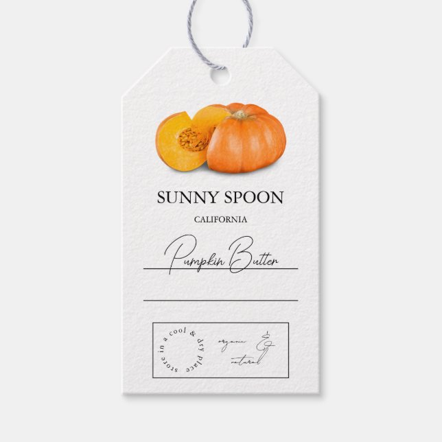 Pumpkin-Märkre Presentetikett (Framsidan)