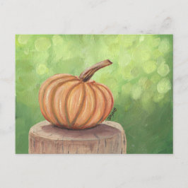 Pumpkin med Bokeh Background Vykort