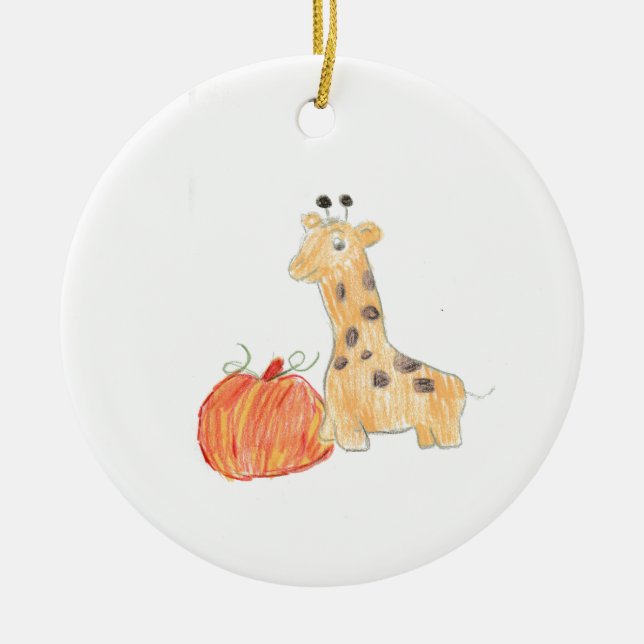 Pumpkin med Giraffe Ornament (Framsidan)