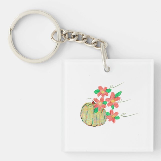 Pumpkin med Red Flowers (Framsidan)