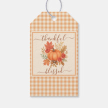 Pumpkin med tacksamhet och välsignat | Fall Thanks