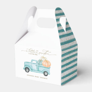 Pumpkin Minimalist Modern Fall Pojke Shower Presentaskar