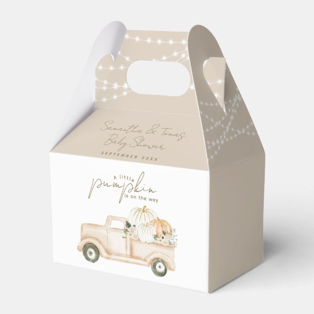 Pumpkin - minimalistisk modern barnskötare presentaskar (Framsidan Sidan)