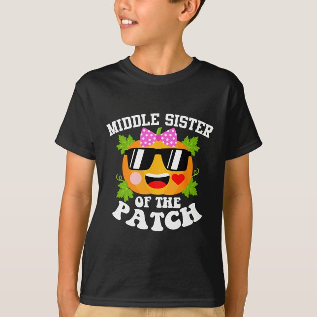 Pumpkin Mitten-syster till Pachs Funny Hallowee T Shirt (Framsida)