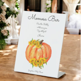 Pumpkin Momosa Pub Fall Baby Shower