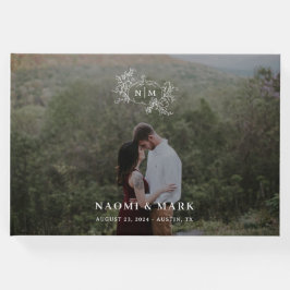 Pumpkin Monogram och Photo Bröllop Gästböcker