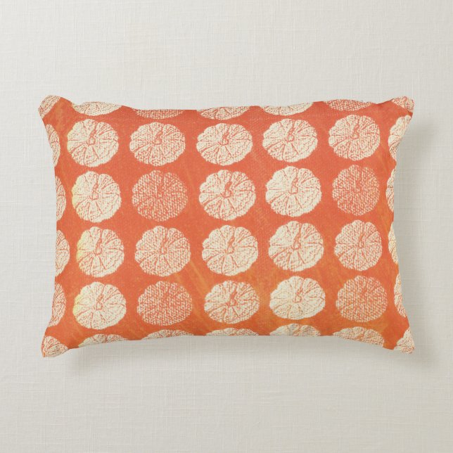 Pumpkin Mönster accent Pillow Prydnadskudde (Framsidan)