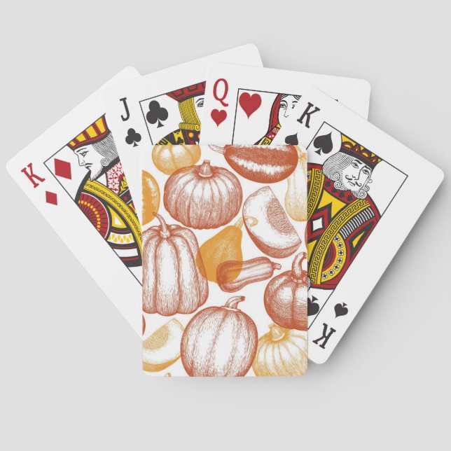 Pumpkin mönster casinokort (Baksidan)