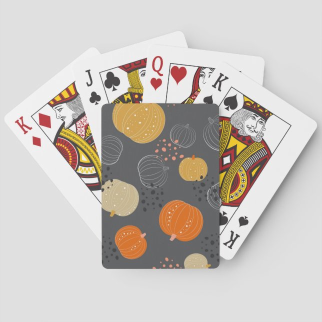 Pumpkin mönster casinokort (Baksidan)