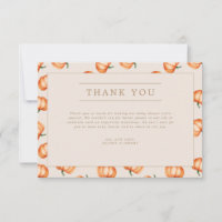 Pumpkin Mönster Fall Baby Shower |