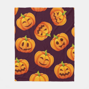 Pumpkin mönster fleecefilt