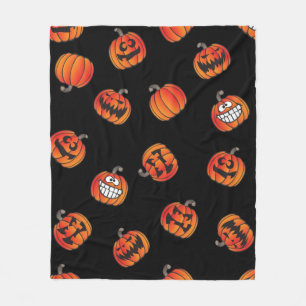 Pumpkin mönster fleecefilt
