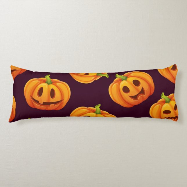 Pumpkin mönster kroppskudde (Framsidan)