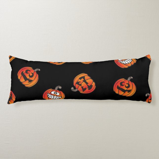 Pumpkin mönster kroppskudde (Framsidan)