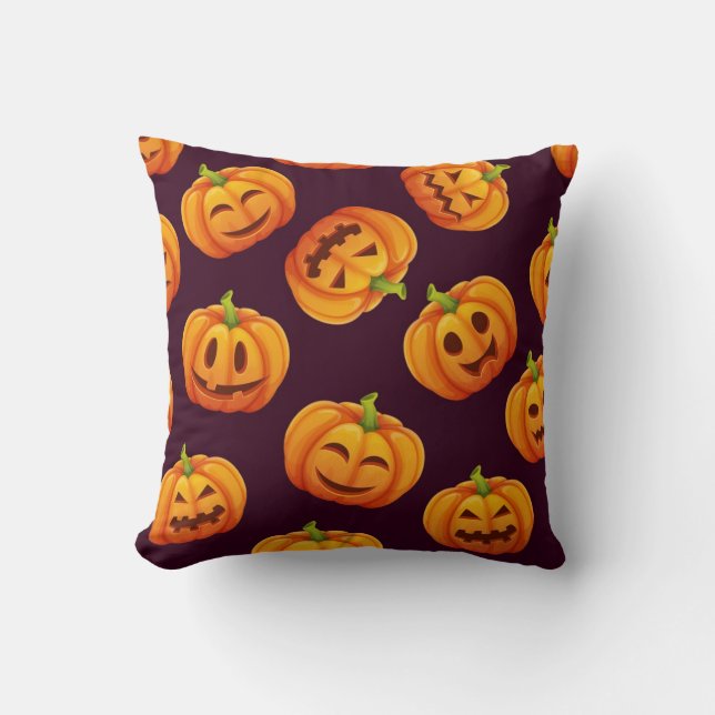 Pumpkin mönster kudde (Framsida)