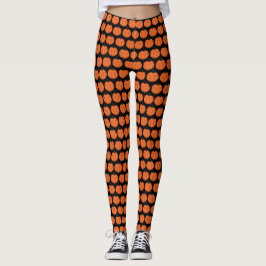 Pumpkin Mönster Leggings för Halloween fest Roligt