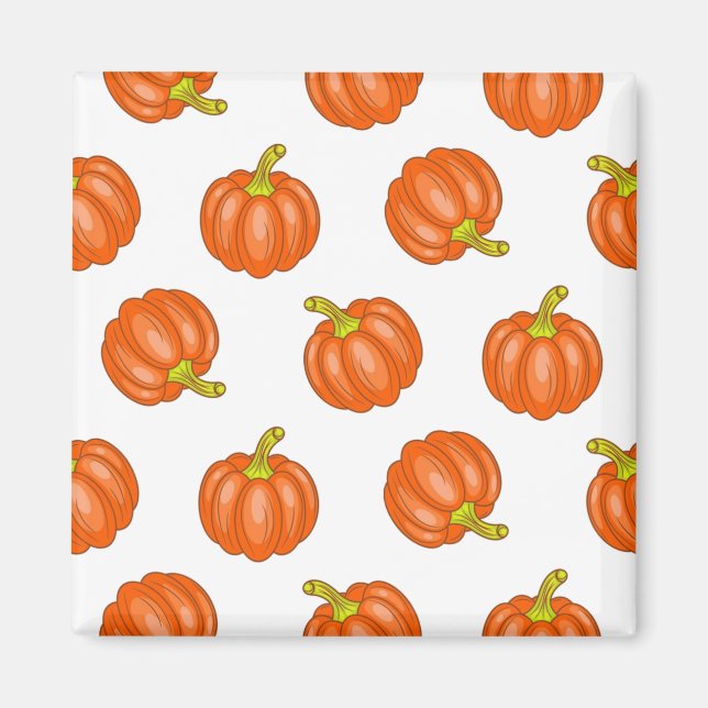 Pumpkin mönster magnet (Framsidan)