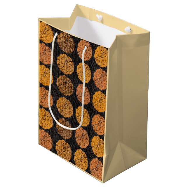 Pumpkin Mönster Orange (Framsidan Vinklad)