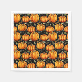 Pumpkin mönster pappersservett