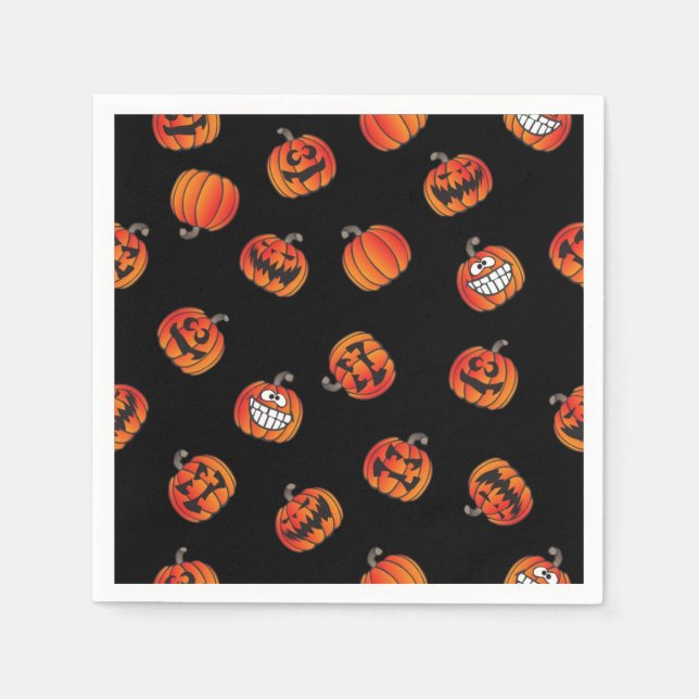 Pumpkin mönster pappersservett (Framsidan)