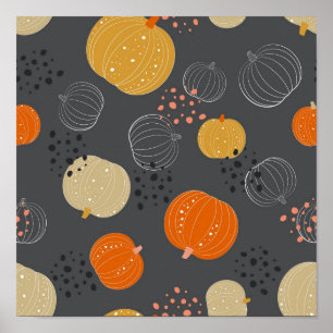 Pumpkin mönster poster