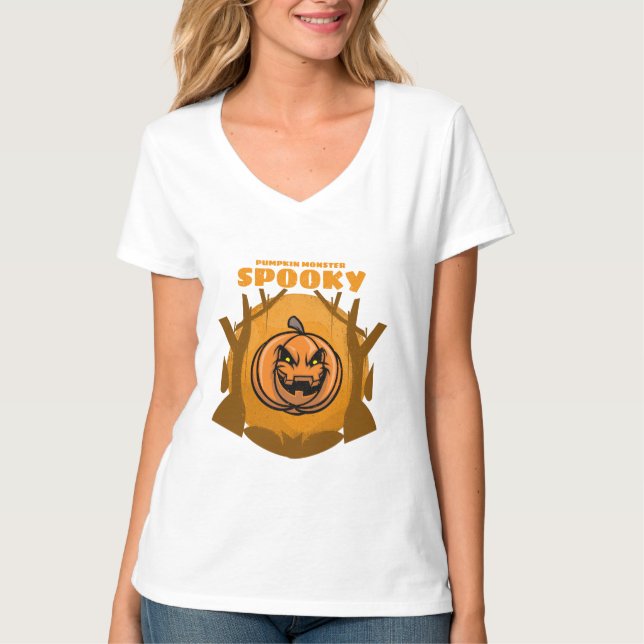 PUMPKIN MONSTER T SHIRT (Framsida)